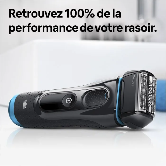 Braun 52B Negro Repuesto compatible con Maquinillas de Afeitar Serie 5 para un afeitado efectivo