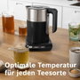 Bosch Styline TWK8613 Hervidor de agua 1,5 L Negro