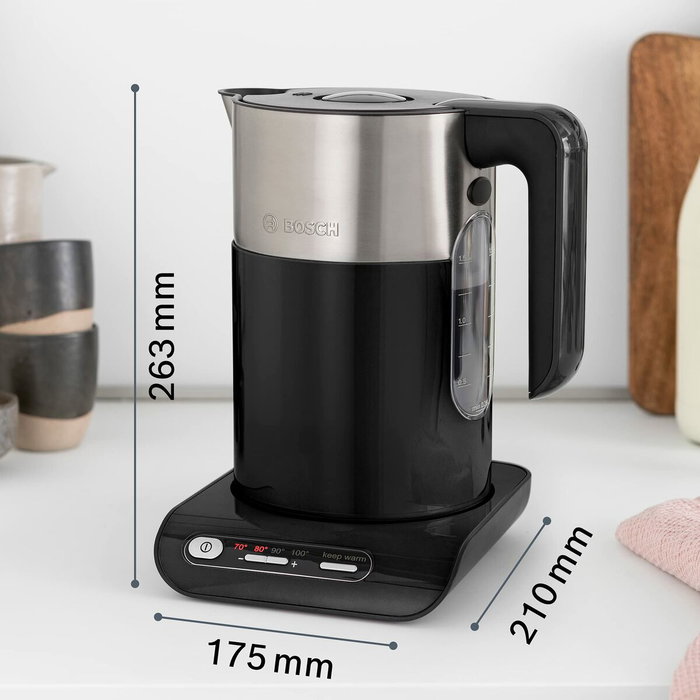 Bosch Styline TWK8613 Hervidor de agua 1,5 L Negro Bosch Styline TWK8613 Hervidor de agua 1,5 L Negro