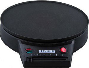Severin CM 2198 Crepera de 30 cm, 1000 W, Negro