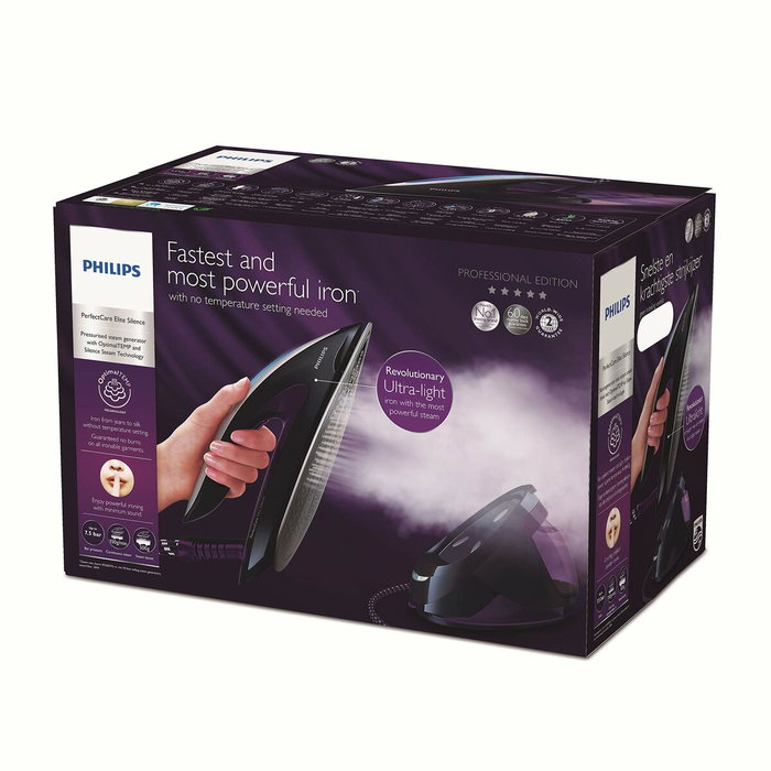 Philips GC9650/80 PerfectCare Elite Generador de Vapor Negro y Morado