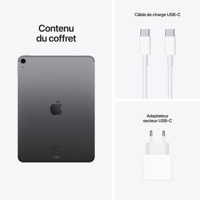Apple - iPad Air (2022) - 10.9 - WiFi + Cellular - 64 GB - Gris espacial