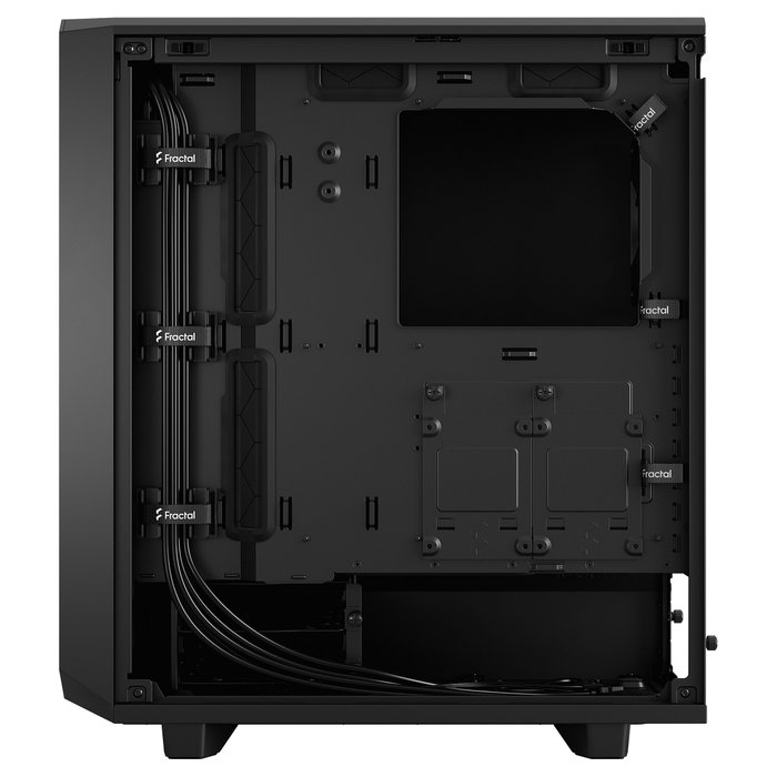 Fractal Design Meshify 2 Compact Torre PC Negro ATX/microATX/Mini-ITX, 2x140mm + 1x120mm Ventiladores, 7 Ranuras, para Gaming, Midi Case
