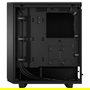 Fractal Design Meshify 2 Compact Black Torre PC Gaming ATX - Caja con 3 Ventiladores, Filtro Anti-Polvo, Gestion de Cables, Soporte para 7 Ranuras y GPU de 36 cm