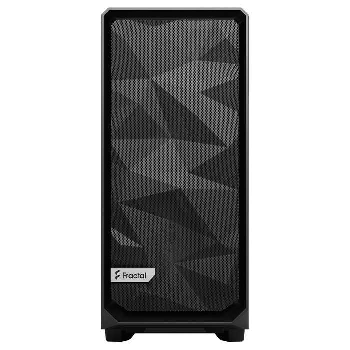 Fractal Design Meshify 2 Compact Torre PC Negro ATX/microATX/Mini-ITX, 2x140mm + 1x120mm Ventiladores, 7 Ranuras, para Gaming, Midi Case