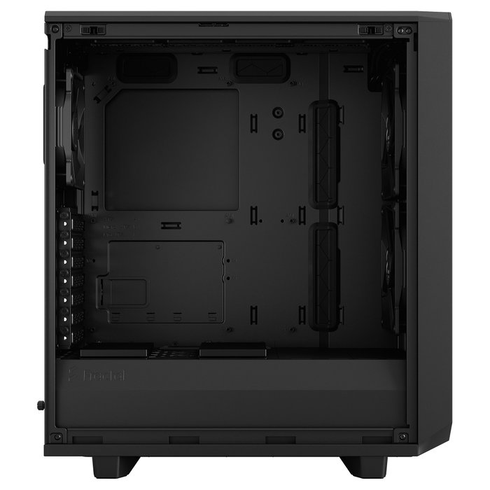 Fractal Design Meshify 2 Compact Torre PC Negro ATX/microATX/Mini-ITX, 2x140mm + 1x120mm Ventiladores, 7 Ranuras, para Gaming, Midi Case