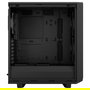 Fractal Design Meshify 2 Compact Black Torre PC Gaming ATX - Caja con 3 Ventiladores, Filtro Anti-Polvo, Gestion de Cables, Soporte para 7 Ranuras y GPU de 36 cm