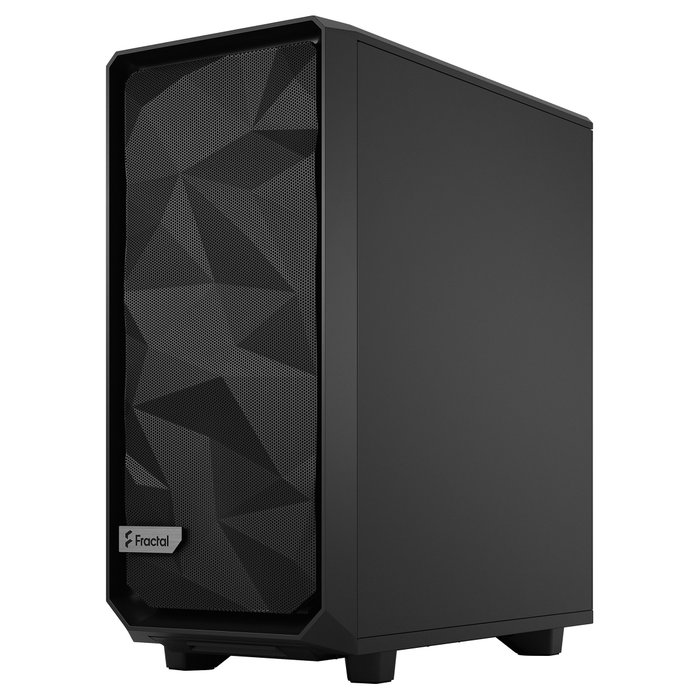 Fractal Design Meshify 2 Compact Torre PC Negro ATX/microATX/Mini-ITX, 2x140mm + 1x120mm Ventiladores, 7 Ranuras, para Gaming, Midi Case