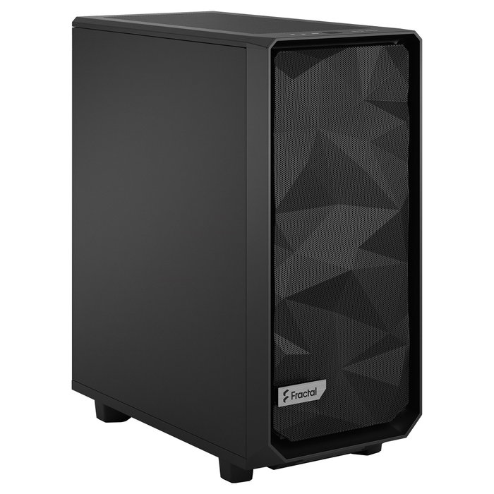 Fractal Design Meshify 2 Compact Torre PC Negro ATX/microATX/Mini-ITX, 2x140mm + 1x120mm Ventiladores, 7 Ranuras, para Gaming, Midi Case