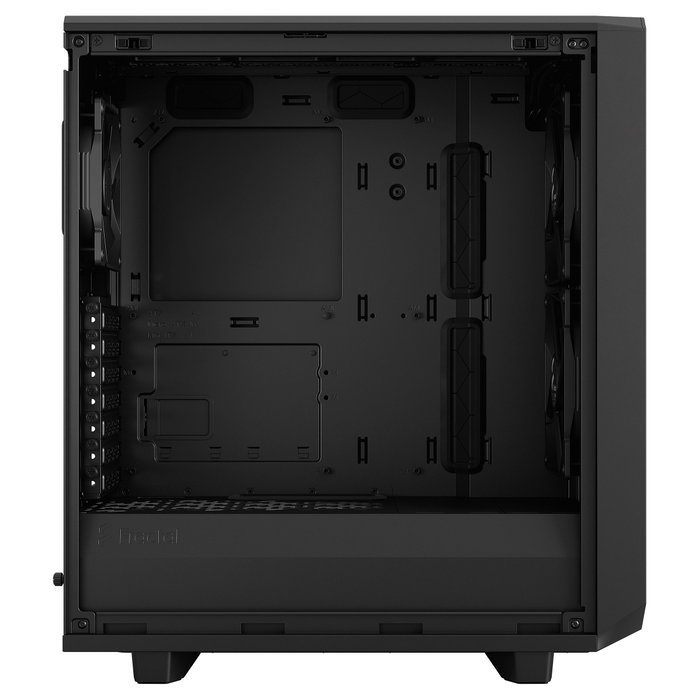 Fractal Design Meshify 2 Compact Torre PC Negro ATX/microATX/Mini-ITX, 2x140mm + 1x120mm Ventiladores, 7 Ranuras, para Gaming, Midi Case