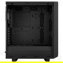 Fractal Design Meshify 2 Compact Black Torre PC Gaming ATX - Caja con 3 Ventiladores, Filtro Anti-Polvo, Gestion de Cables, Soporte para 7 Ranuras y GPU de 36 cm