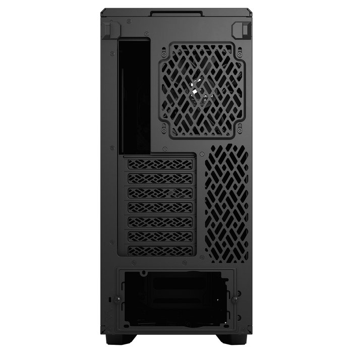 Fractal Design Meshify 2 Compact Torre PC Negro ATX/microATX/Mini-ITX, 2x140mm + 1x120mm Ventiladores, 7 Ranuras, para Gaming, Midi Case