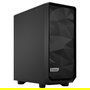 Fractal Design Meshify 2 Compact Black Torre PC Gaming ATX - Caja con 3 Ventiladores, Filtro Anti-Polvo, Gestion de Cables, Soporte para 7 Ranuras y GPU de 36 cm