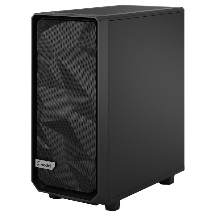 Fractal Design Meshify 2 Compact Torre PC Negro ATX/microATX/Mini-ITX, 2x140mm + 1x120mm Ventiladores, 7 Ranuras, para Gaming, Midi Case