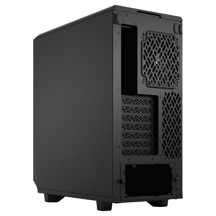 Fractal Design Meshify 2 Compact Torre PC Negro ATX/microATX/Mini-ITX, 2x140mm + 1x120mm Ventiladores, 7 Ranuras, para Gaming, Midi Case