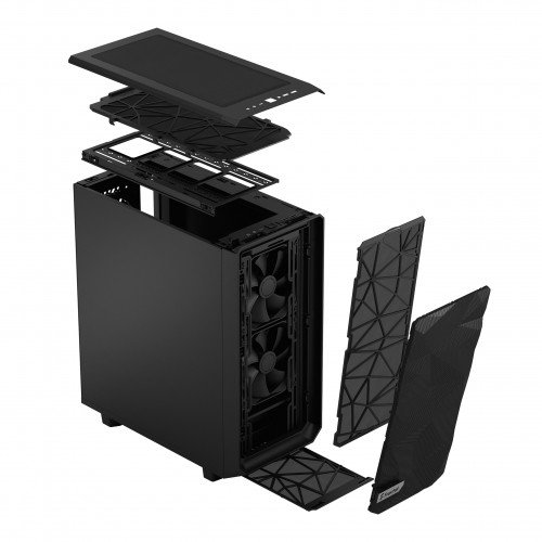 Fractal Design FD-C-MES2C-01 Meshify 2 Compact Caja de PC Negra para Placas ATX, Micro ATX, Mini-ITX