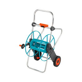 Gardena Enrollador de Manguera de Metal con Ruedas 100 - Carrete para Máx. 100 m de Manguera Ø int. 13 mm