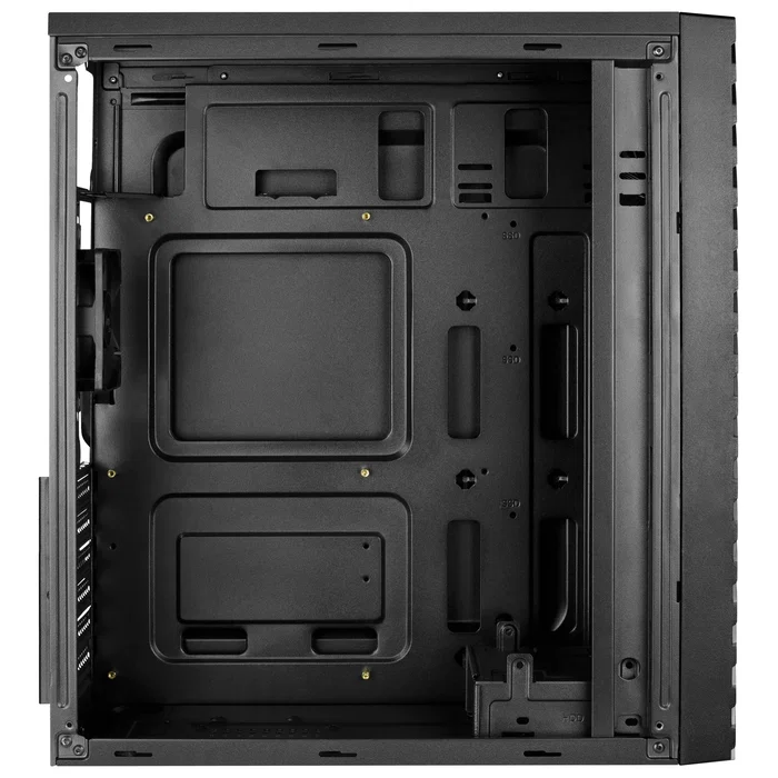 Aerocool Streak - Caja Torre PC Gaming RGB Negro, Panel Frontal LED, Ventana Lateral, ATX/Micro ATX/Mini-ITX, Soporta Refrigeración Líquida, 1x USB 3.0, 2x USB 2.0