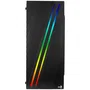 Aerocool Streak - Caja Torre PC Gaming RGB Negro, Panel Frontal LED, Ventana Lateral, ATX/Micro ATX/Mini-ITX, Soporta Refrigeración Líquida, 1x USB 3.0, 2x USB 2.0