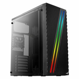 Aerocool Caja PC Streak Negra USB 3.0 y 2.0 LED RGB ATX/Micro ATX/Mini ITX