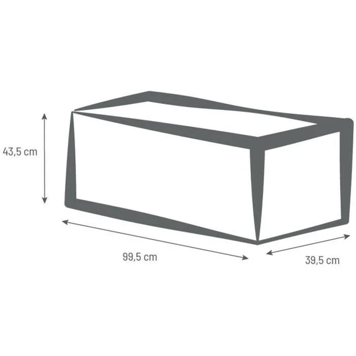 Eda Graphit Maceta - 99,5 x 39 x 43 cm - 97,6 L - Gris Antracita - Resistente a Heladas y UV con Zona de Retención de Agua