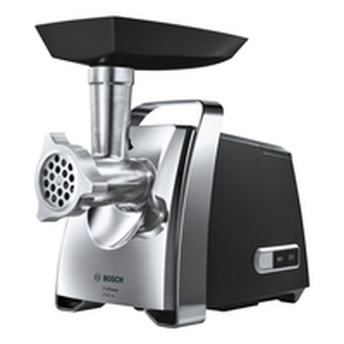 Bosch MFW67440 Picadora de Carne Eléctrica 700W, Negro y Acero Inoxidable