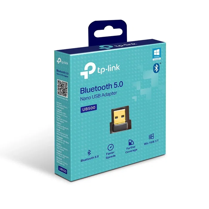 TP-Link UB500 Adaptador Bluetooth 5.0 USB Tipo A Nano para PC y Portátil, Negro - Adaptador y Tarjeta de Red Inalámbrico