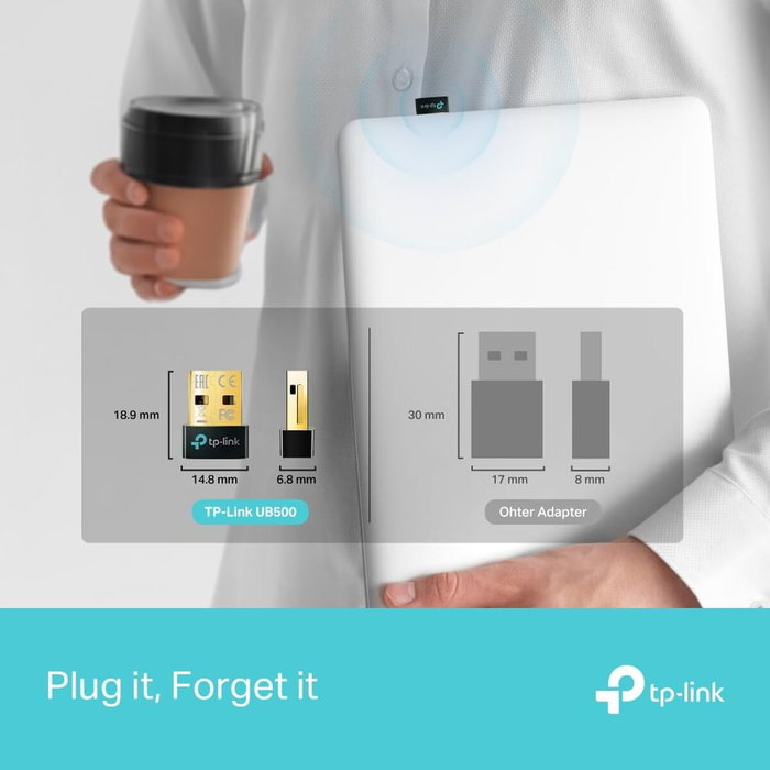 TP-Link UB500 Adaptador Nano USB Bluetooth 5.0 Negro