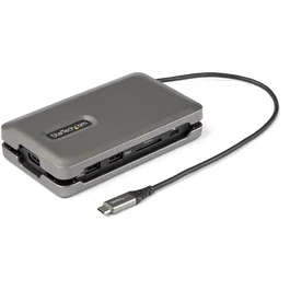 StarTech.com DKT31CSDHPD3 Base/Dock USB-C a HDMI 4K 60Hz con 2 Puertos USB-A 10Gbps, PD 100W Paso, Ethernet Gigabit y Lector SD/MicroSD