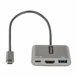 StarTech.com Adaptador Multipuertos USB C a HDMI 4K PD 100W Gris