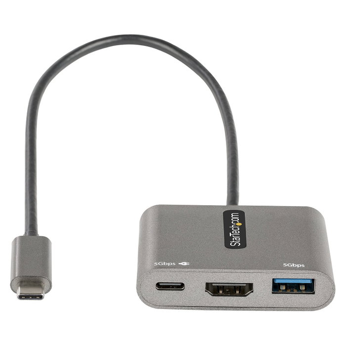 StarTech.com Adaptador Multipuertos USB-C CDP2HDUACP2 HDMI 4K 100W Gris