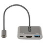 StarTech.com Adaptador Multipuertos USB-C CDP2HDUACP2 HDMI 4K 100W Gris