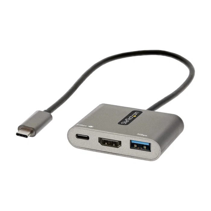 StarTech.com Adaptador Multipuertos USB C a HDMI 4K PD 100W Gris StarTech.com Adaptador Multipuertos USB C a HDMI 4K PD 100W Gris