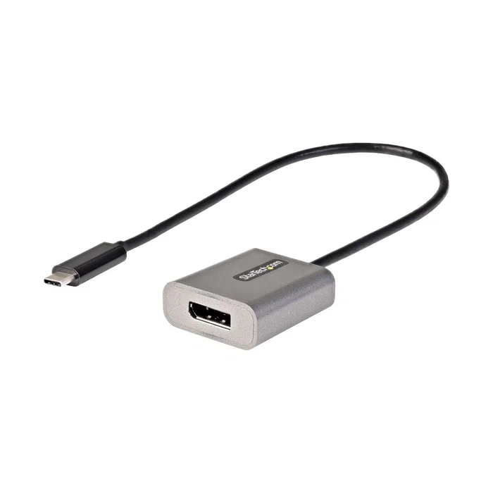 Startech.com Adaptador USB-C a DisplayPort 1.4, 8K 60Hz y 4K 60Hz, Compatible con Thunderbolt 3, 30 cm, Color Gris - CDP2DPEC Startech.com Adaptador USB-C a DisplayPort 1.4, 8K 60Hz y 4K 60Hz, Compatible con Thunderbolt 3, 30 cm, Color Gris - CDP2DPEC