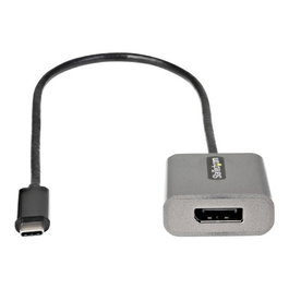 Startech.com Adaptador USB-C a DisplayPort 1.4, 8K 60Hz y 4K 60Hz, Compatible con Thunderbolt 3, 30 cm, Color Gris - CDP2DPEC
