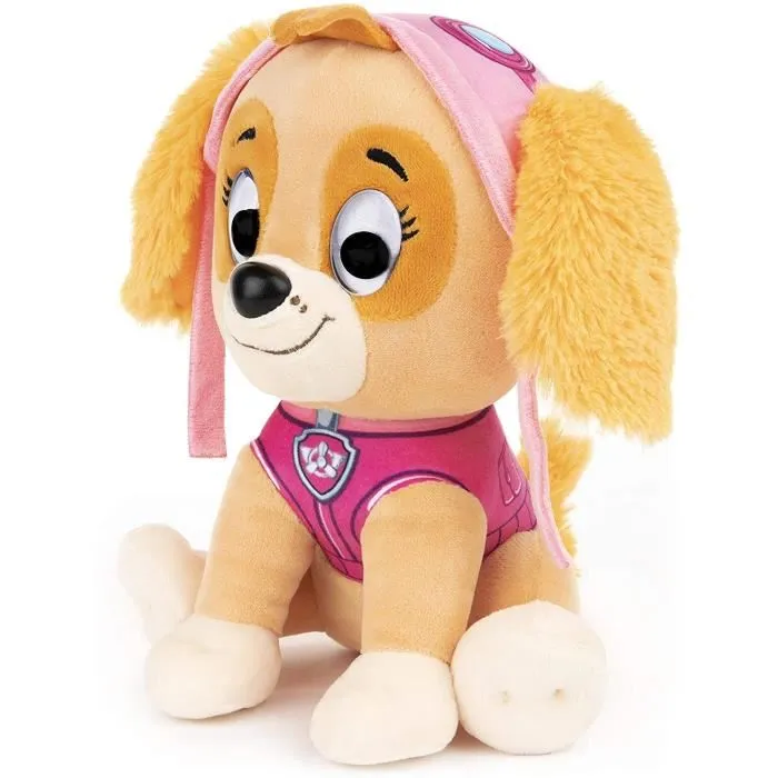 Gund Paw Patrol Stella Peluche 25 cm 6058446 - Peluche suave y lavable a partir de 12 meses