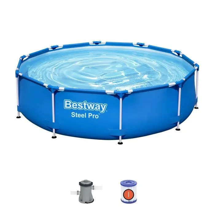 Bestway Piscina Estructura Pro Acero Redonda Azul 305x76cm con Filtro Cartucho I (58093) Bestway Piscina Estructura Pro Acero Redonda Azul 305x76cm con Filtro Cartucho I (58093)