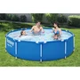 Bestway Piscina Estructura Pro Acero Redonda Azul 305x76cm con Filtro Cartucho I (58093)
