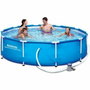 Bestway Steel Pro Piscina Redonda 305x76 cm con Filtro de Cartucho