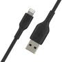Belkin CAA001BT2MBK Cable Lightning a USB A Macho, 2 Metros, Negro, Compatible con iPhone y iPad