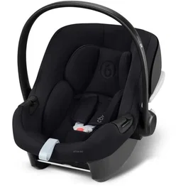 CYBEX Silla de Coche Aton B2 i-Size 0-24 Meses con Capota XXL UPF50+ Protección Lateral - Volcano Black