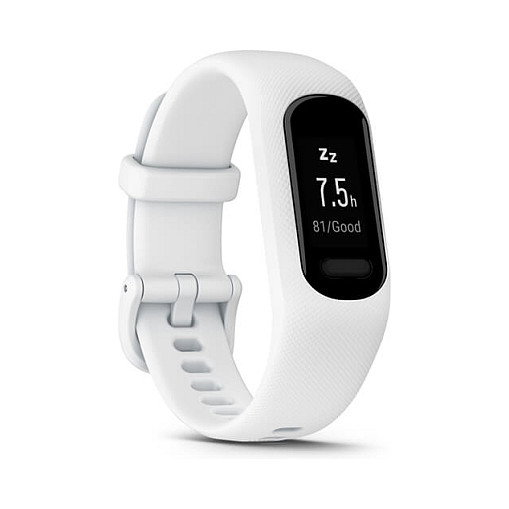 Garmin Vivosmart 5 Talla S/M Blanco - Smartwatch con Monitor de Frecuencia Cardíaca y GPS Integrado, Pantalla Táctil OLED