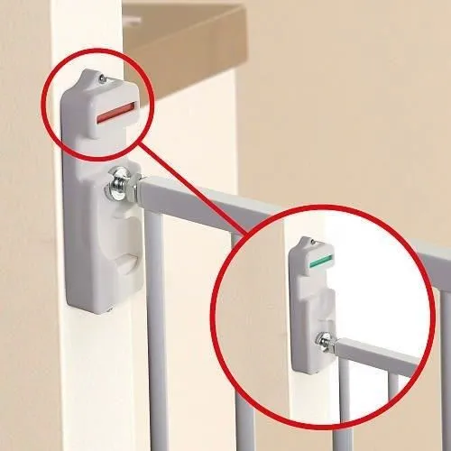 Dreambaby Barrera de seguridad Broadway Extra grande L 76/134,5 x H 76 cm Blanco - Para atornillar