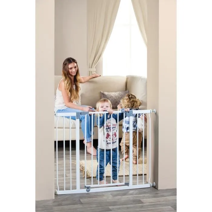 Dreambaby Barrera de seguridad Extra grande LIBERTY - Por presión - L 99/105.5 x H 75 cm - Blanco