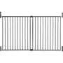 DREAMBABY Barrera de seguridad Extra ancha BROADWAY Gro Gate - Para atornillar - L 76/134,5 x H 76 cm - Gris