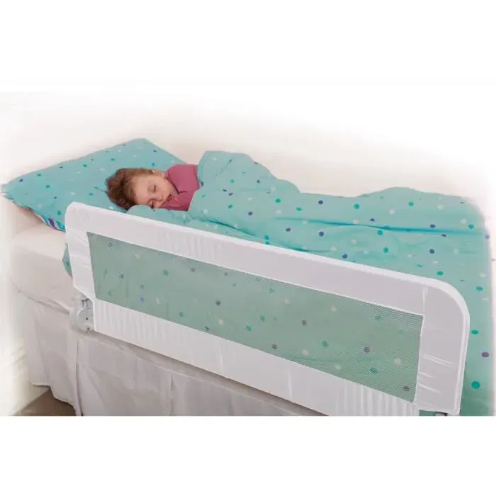 Dreambaby Barandilla de Cama PHÖENIX Extra Grande, Plegable y Portátil, L 110 x A 45,5 cm - Blanco