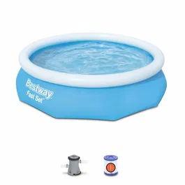 Bestway Kit Piscina Autoportante Redonda Ø3.05x H0.76m Fast Set Pools 3638L Filtro 1.249m³/h Cartucho Tipo I
