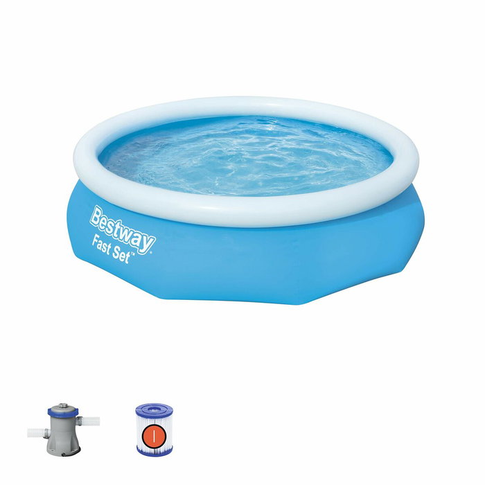 Bestway Piscina Autoportante Redonda Fast Set Pools Ø305x76 cm con Filtro Bestway Piscina Autoportante Redonda Fast Set Pools Ø305x76 cm con Filtro