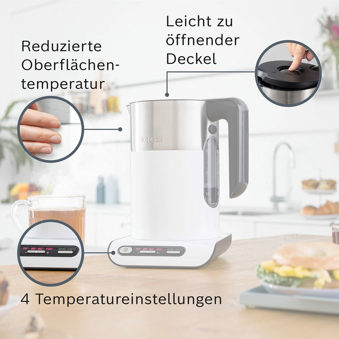 Bosch TWK 8611 P Blanco / Plata