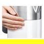 Bosch TWK8611P - Hervidor de Agua Estilo Styline 1.5 L, 2400 W, Blanco/Acero Inoxidable/Antracita, Filtro, Función Mantener Caliente, Base Giratoria 360°